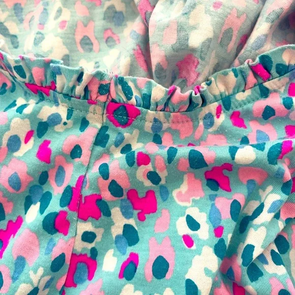 Lilly Pulitzer cheetah print dress size xl pinks and blues - Picture 4 of 5